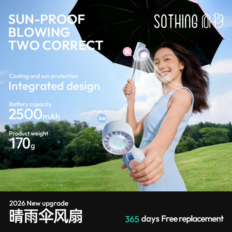 Sun-Rain Umbrella Fan