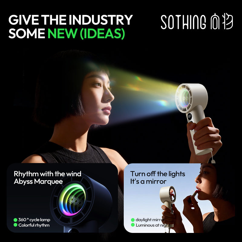 Abyss Colorful Light Handheld Fan