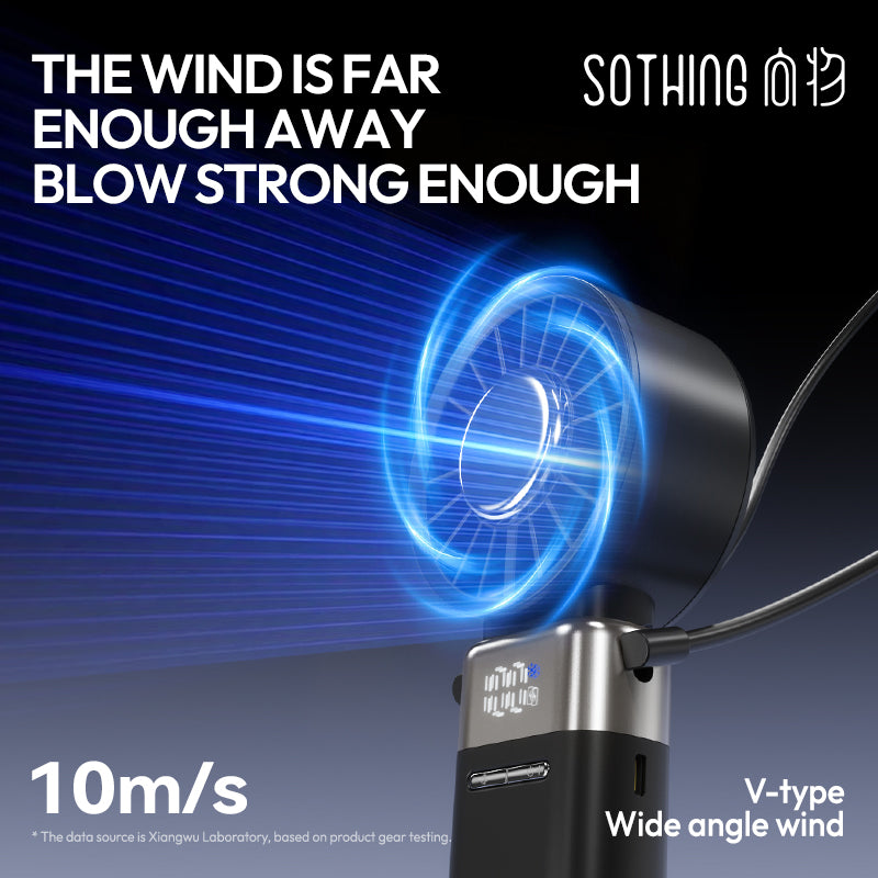 Power Bank Handheld Fan -Ice Z Power 2 (Retractable Cable)