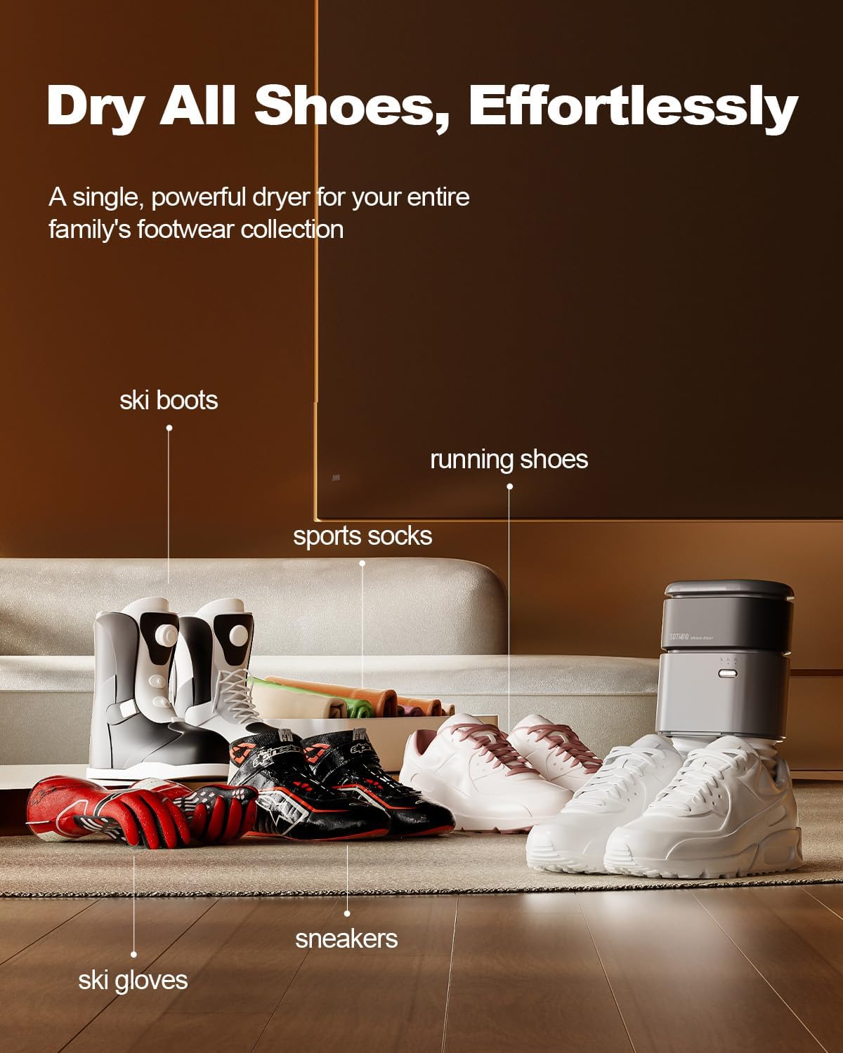 Lang footwear placement reference across several shoe types