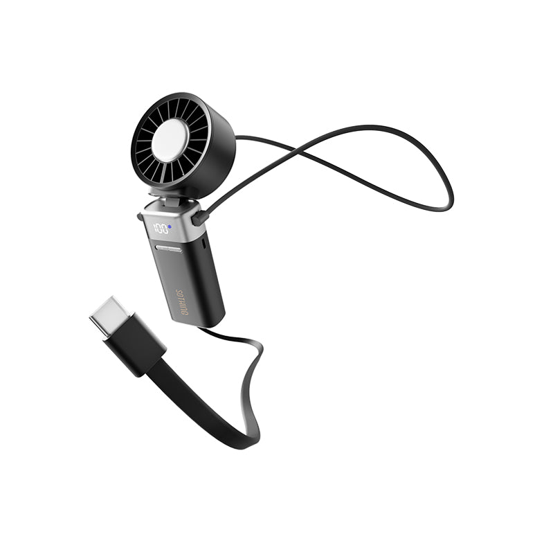 Power Bank Handheld Fan -Ice Z Power 2  (Retractable Cable)