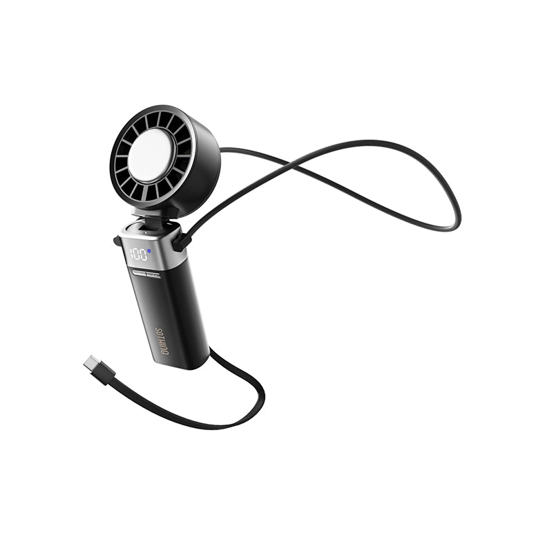 Foldable Cooling  Handheld Fan & Power Bank  - Ice Z Power