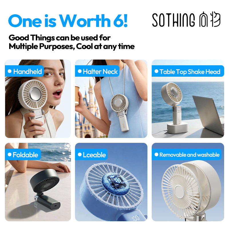 Large Handheld Cooling Fan - Ice Z Plus