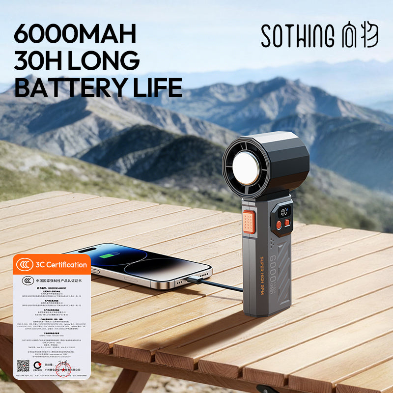 Power Bank Handheld Fan  - Power 01