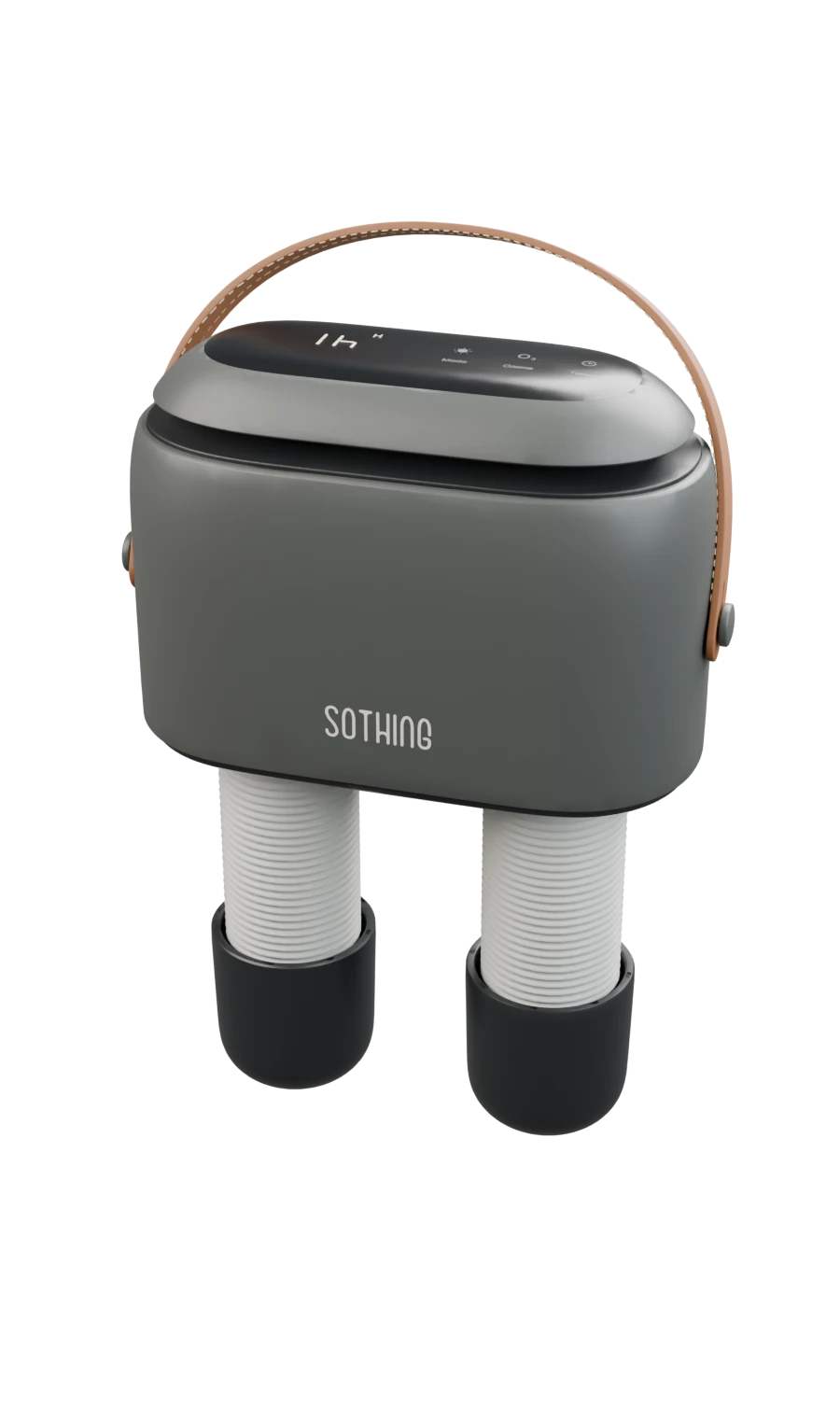 SOTHING Ultra Grey shoe dryer with two hoses and carrying strap